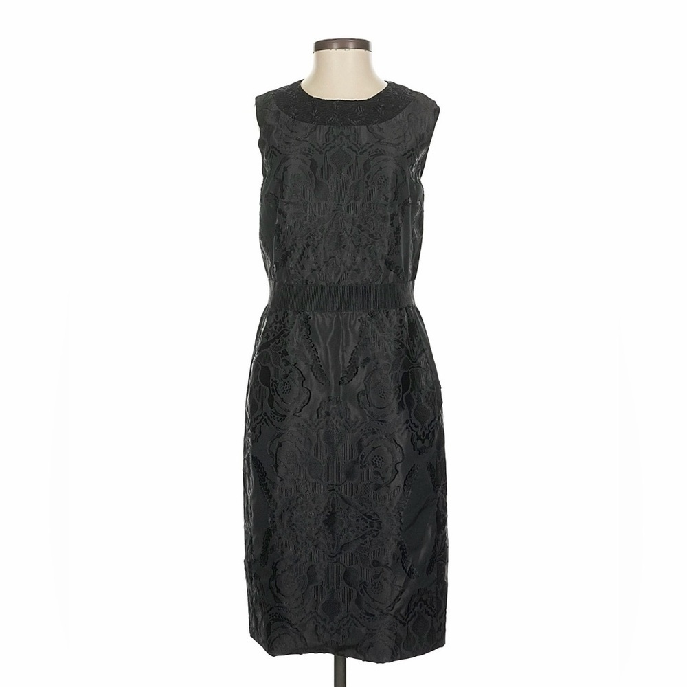 Proenza Schouler Black Sleeveless Textured Sheath Dress – Made in Italy | Size 4 - Picture 2 of 10